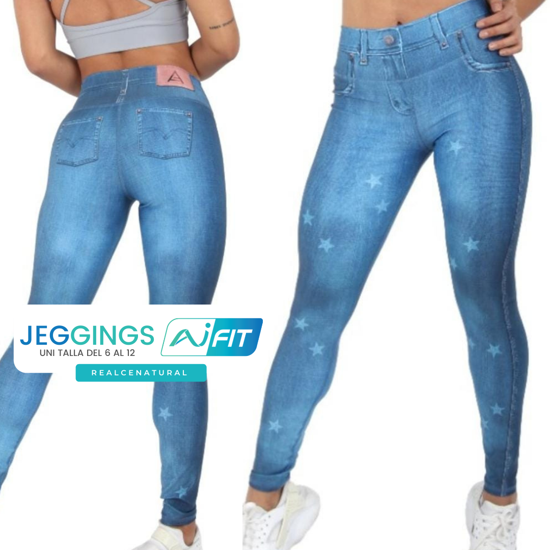 AIFIT JEANS JEGGINGS STARS AI-1004