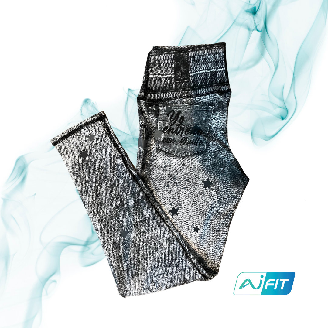 AIFIT JEANS JEGGINGS  PLUS CON GUILLE BLACK